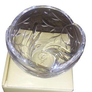 LENOX OPAL INNOCENCE Hand Cut Lead Crystal Votive Candle Holder 4 1/2"